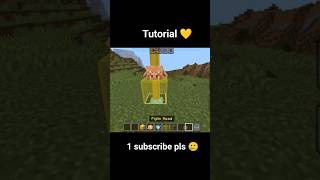Tutorial 💛#viral #shortvideo #trending #minecraft
