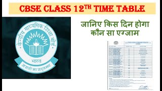 CBSE 12 2021 compartment exam timetable।।  CBSE class 12 improvement exam date sheet