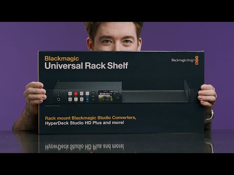 Blackmagic Universal Rack Shelf vs Teranex Mini Rack Shelf