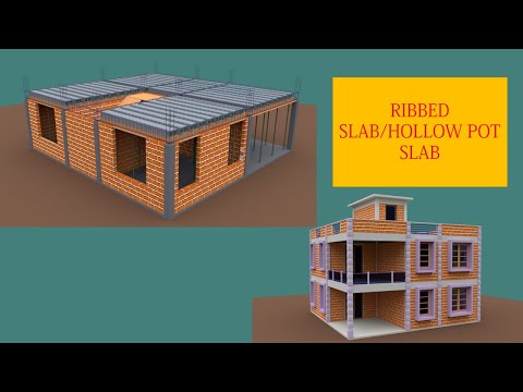 Constructing a house using hollow pots(Ribbed slab)