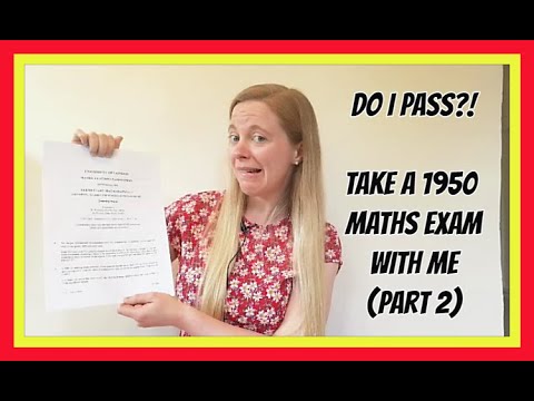 Can a Maths Graduate Pass a 1950 O Level?!  (Part 2)