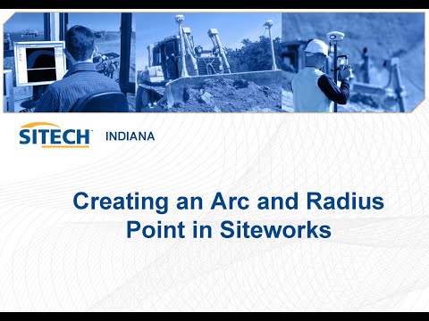 Creating an Arc and Radius point in Siteworks