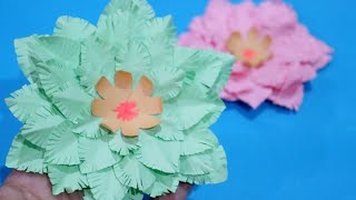 DIY | New designed paper flower | How to make flowers from papers | Paper flowers for parties