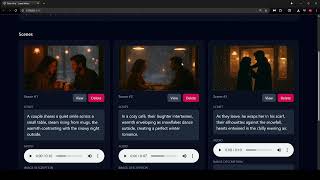 Prompt to video stories webapp