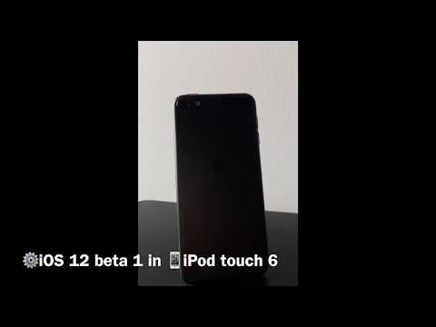 iOS 12 beta 1 iPod touch 6