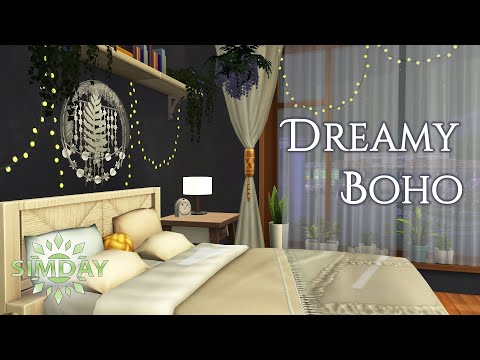 Dreamy Boho Apartment | Smooth The Sims 4 Stop Motion Speed Build