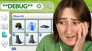 i tried building a sims house using *ONLY DEBUG*