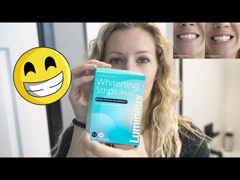 Lumineux Teeth Whitening Strips Review | NON SENSITIVE Teeth Whitening