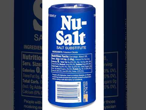 Potassium vs Sodium Chloride, healthier? Tastier? #diet #nutrition #health #salt #sodium