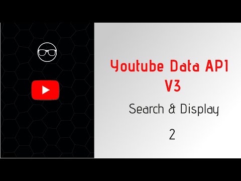 youtube data api v3 : search and display