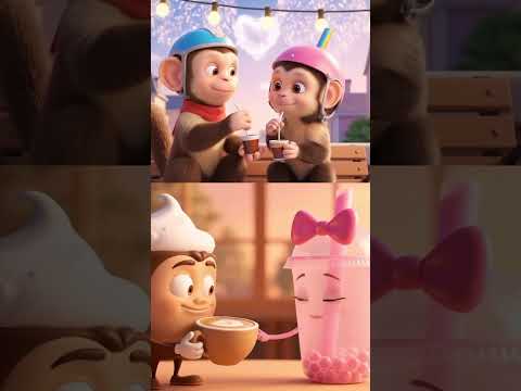 Veo3 Google Creates Monkey and Bubble Tea Biking Adventure