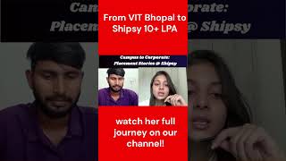 Shipsy Hiring Process & Interview Tips! VIT Bhopal to Shipsy #CampusToCorporate #logicnlearn