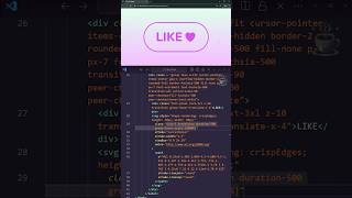 Coding ASMR: Like Button Animation 💓 #asmr