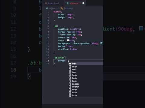 Button Hover Effects with HTML and CSS. #shorts