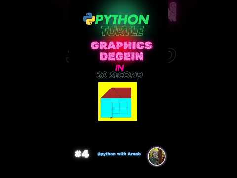 Python turtle  make 🏠||coding||graphic design#pythonshorts#design #viralvideo#home #homemade