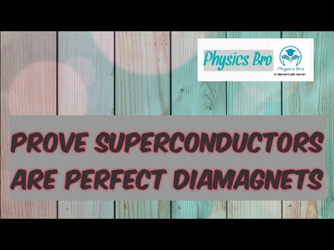 Prove superconductors are perfect diamagnet| solid state physics|iit jam, jest, tifr