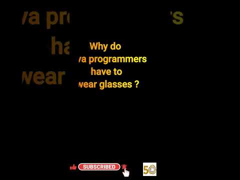 why java programmers wear glasses ?