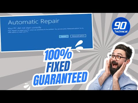 Fix Your PC Automatic Repair Loop Problem windows 10 / windows 11 | !! Nineties technical !!