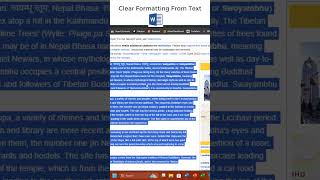 Efficiently Clear Formatting and Hyperlinks in Microsoft Word  #msword