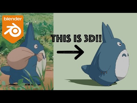 Grease Pencil Tutorial In Blender -- Totoro