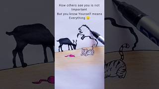 Deep meaning picture drawing 🥰😼 #shorts #simple #art #deepmeaningpics #drawing #cool