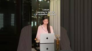 5AM Stanford Student Morning Routine ☁️ #vlog #productivity #dayinmylife #healthylifestyle #college