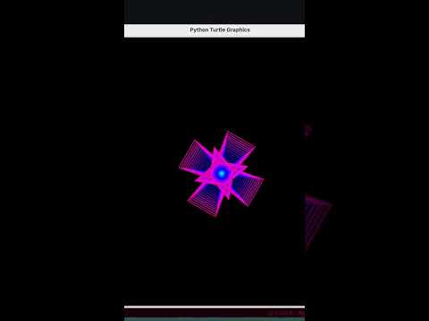 Circle Design Using 10 lines in Python Turtle | #shorts #design # programming | Sandeep Makwana