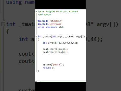 How to Access Array Elements in C++ | #coding #cplus #education #cpp #cplusplus #programming#cpphub