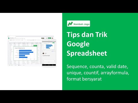Tips dan Trik Google Spreadsheet | Bahasa Indonesia