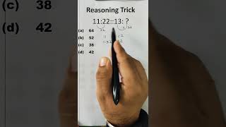 Reasoning Trick #csat #shorts #trickymaths #reasoning #maths #exam #upsc #shorttrick#ssc