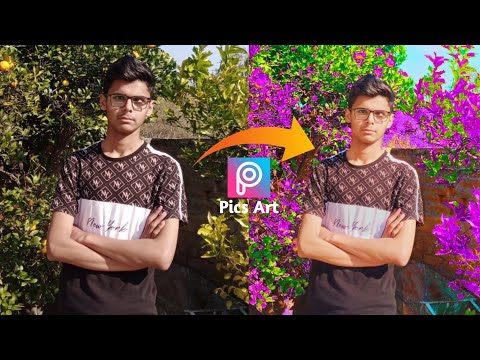 Photo Editing in Picsart Change photo baground colour || How to change pic baground colour