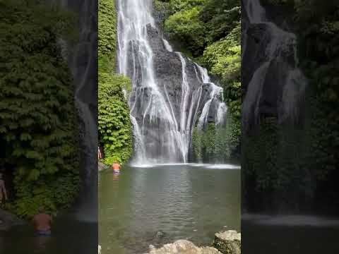 Feel the nature. famous waterfall at bali #trending #bali #nature #youtubeshorts #shorts #reels