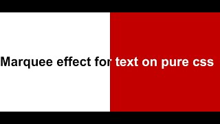 Marquee effect for text on Pure CSS | Without using Marquee Tag | Webcode Tips