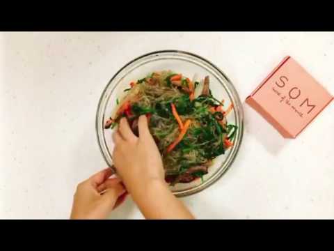 The Secret Korean Recipes #26 - Jap-chae 잡채 (Korean Glass Noodle with Stir-fried Veggies & Beef)