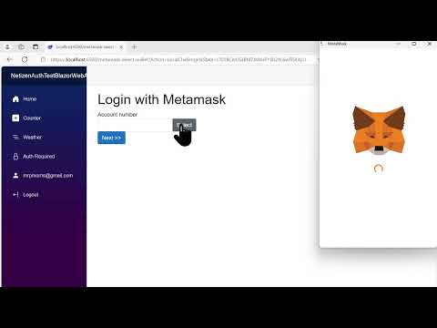 MetamaskAuth for asp.net