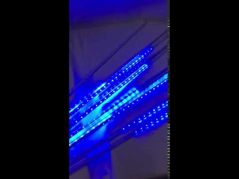 Blue meteor shower led lights 20 inch bar