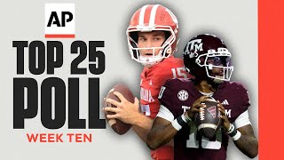 College Football AP Poll Week 10: Ole Miss, Vandy RISE... Miami, LSU DROP