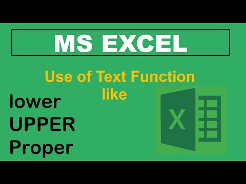 Use of Lower,Upper,and Proper Function in MS Excel: A Step-by-Step Tutorial🔥🔥 || MS Excel || 2023👍👍
