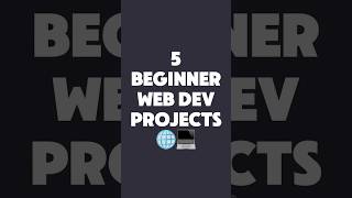 5 Web Dev Projects to Build 🌐 #webdeveloper #development #code #programming #dailydev
