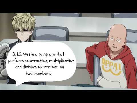 Subtraction, multiplication, and division.