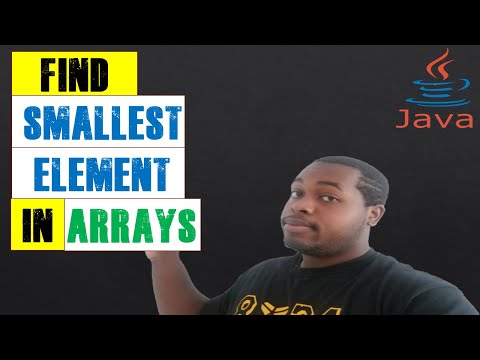 Find Smallest Element in Arrays (Java) | Coding With Tre'