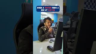 Me after logging a bug at 5:59 PM 😈 “Catch me if you can” #QAhumor #BugHunters #TestingLife #DevVsQA