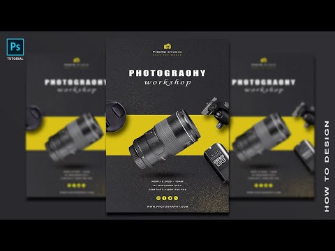 Photoshop Tutorial : Flyer Design| Photography Template