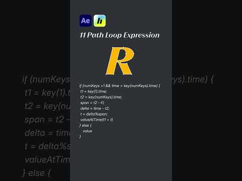 Path Loop Expression in After Effects #aftereffects #motiondesign #tutorial