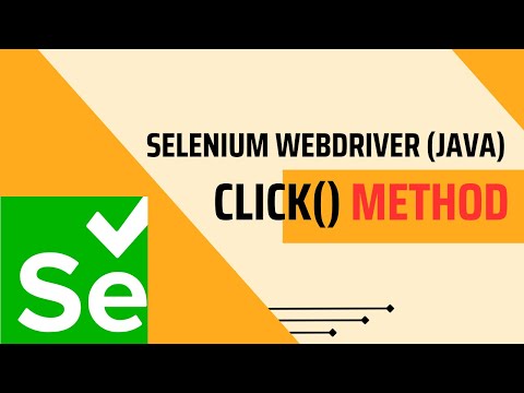 Selenium click method in Java | FullStackSDET