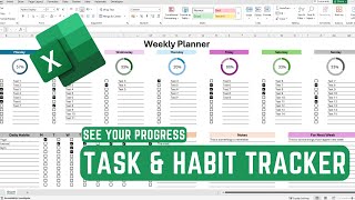 Build a Weekly Task & Habit Tracker in Excel
