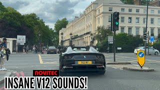 CRAZY NOVITEC Ferrari 812 GTS Drive In London! INSANE V12 SOUNDS, REVS & REACTIONS!