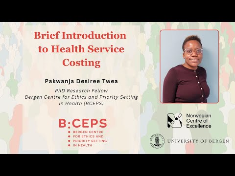 Brief Introduction to Health Service Costing by Pakwanja Twea
