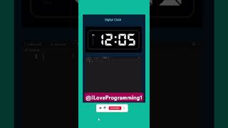 Digital Clock #html #css #js #cssanimation #frontenddeveloper #webdeveloper #coding #codingtutorial