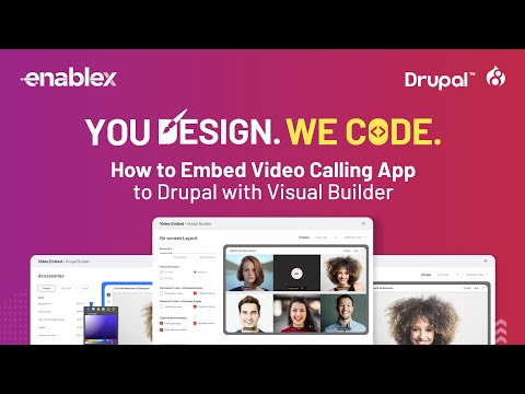 How to Embed Video Calling in Drupal in Minutes | EnableX No-code Builder